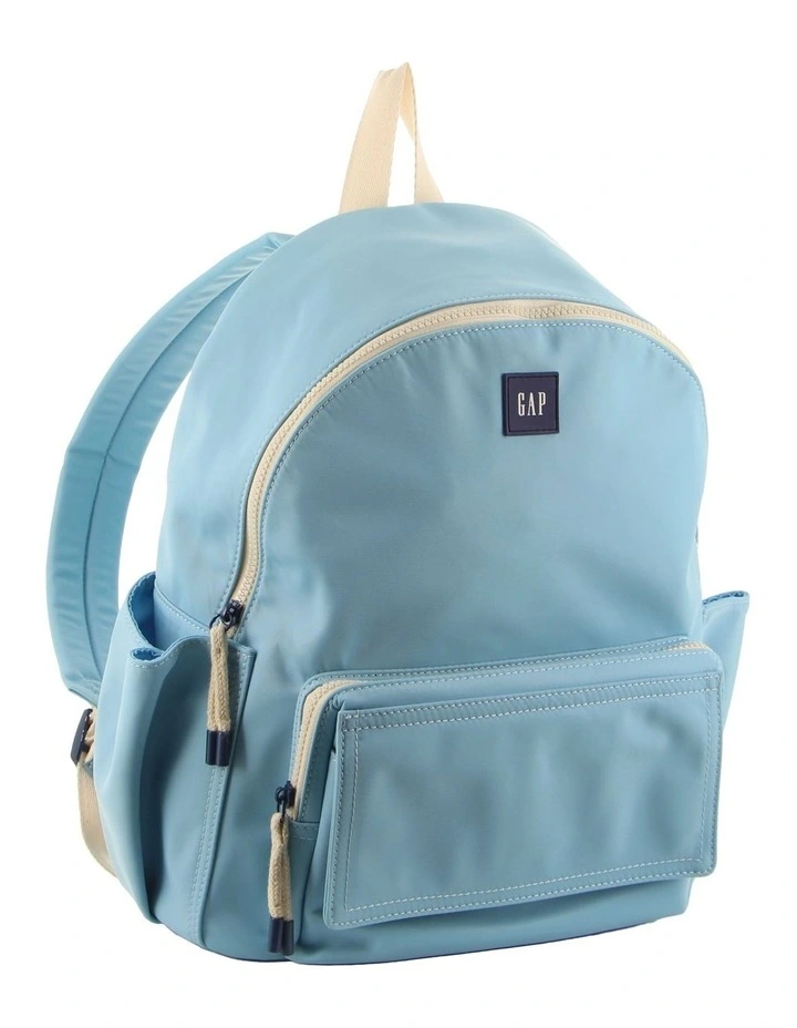 Nylon Travel Backpack in Light Blue