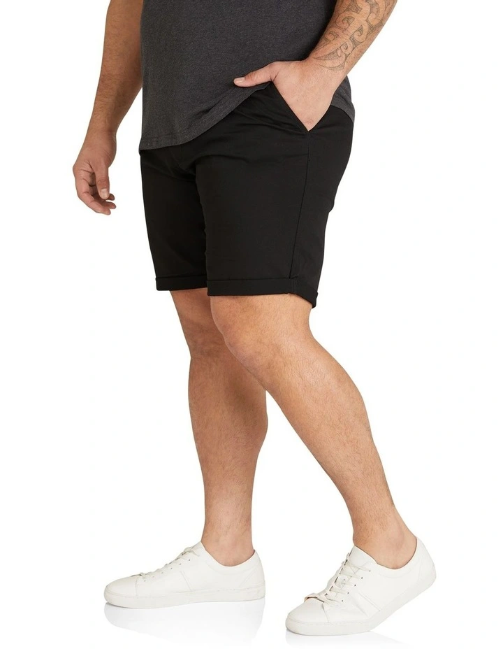 Charlie Canvas Short in Black