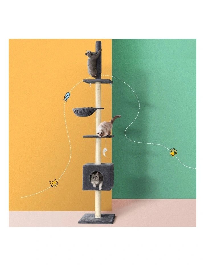 Cat Tree 260cm in Dark Grey