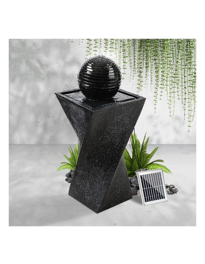Gardeon Solar Fountain Pump Water Feature Garden Bird Bath Outdoor Battery Moon