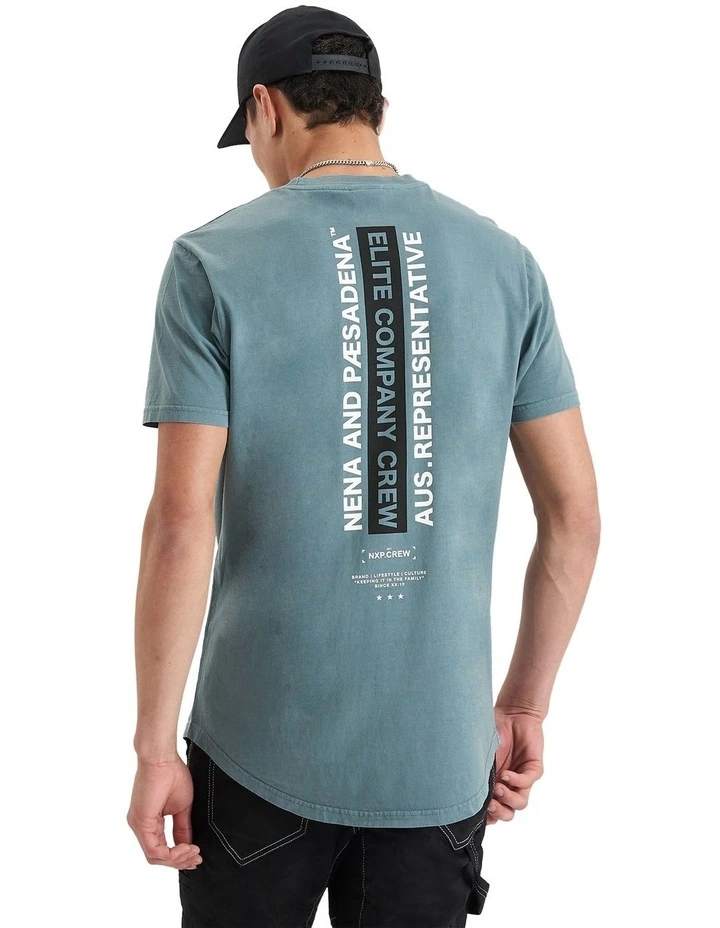 Nave Dual Curved Tee in Blue