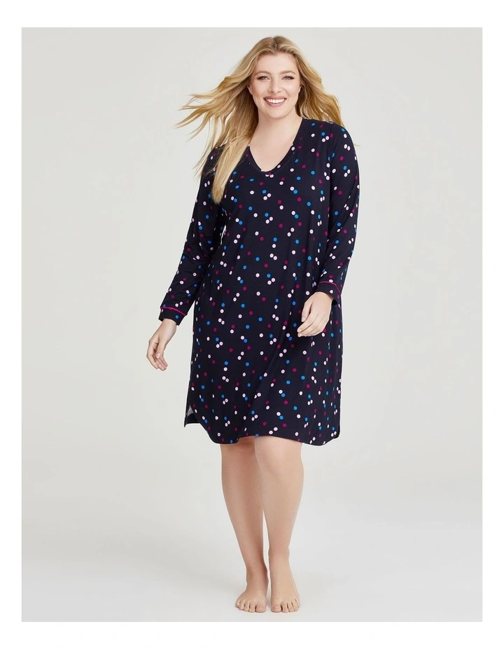 Bamboo Confetti Nightie in Print