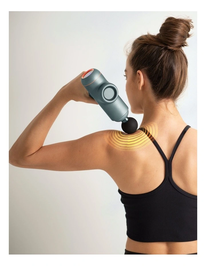 LED Touch Screen POWER-X Vibration Therapy Massage Gun in Grey
