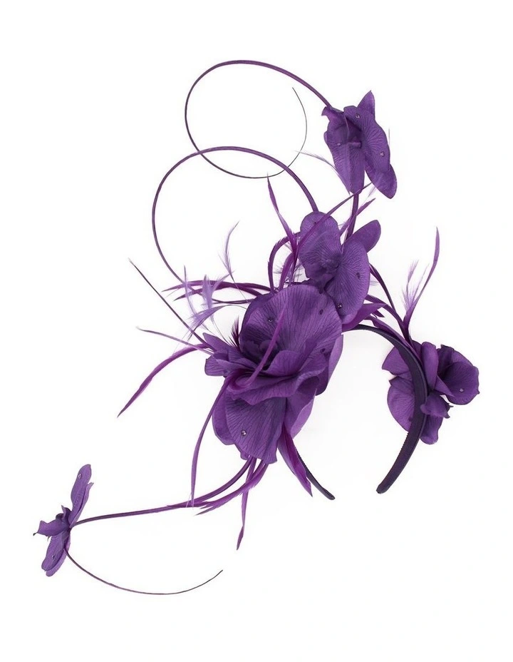Jada Fascinator in Purple