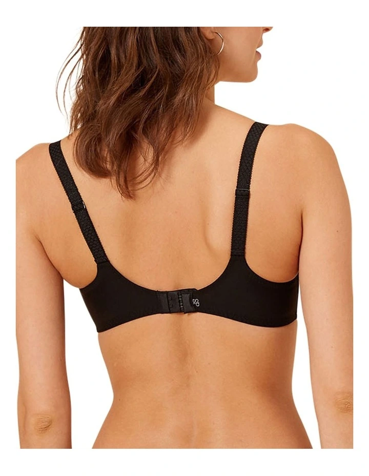 Caresse Full Cup Control Bra in Black