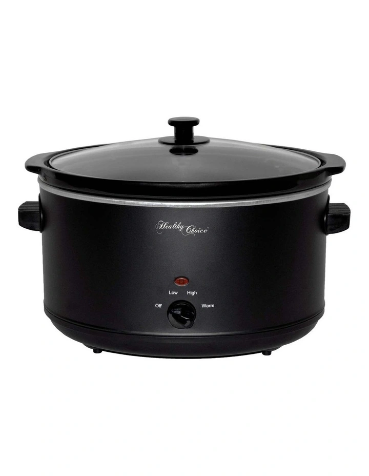 8L Slow Cooker in Black