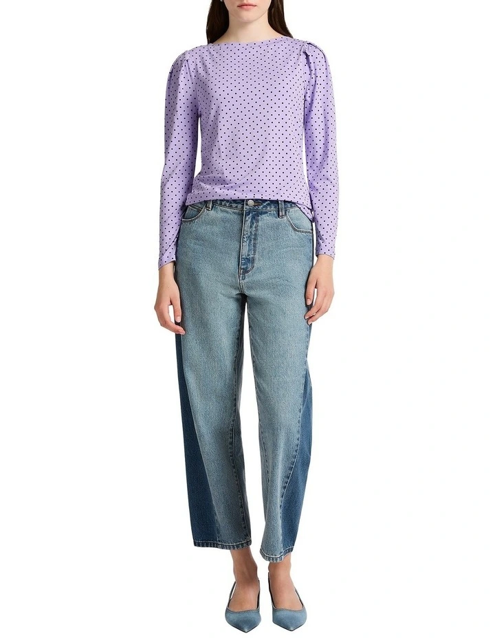 Last Kiss Jersey Top in Esme Spot
