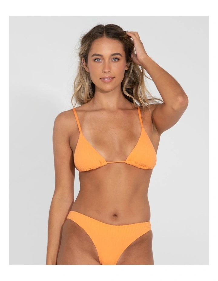 Lucky Triangle Bikini Top in Orange
