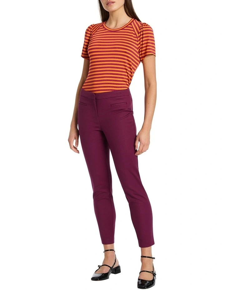 Rosa Stripe Tee in Malibu/Calypso