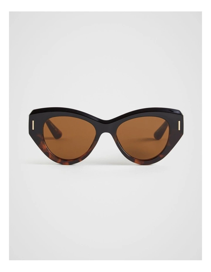 Polly Cat Eye Sunglasses in Spice Tort