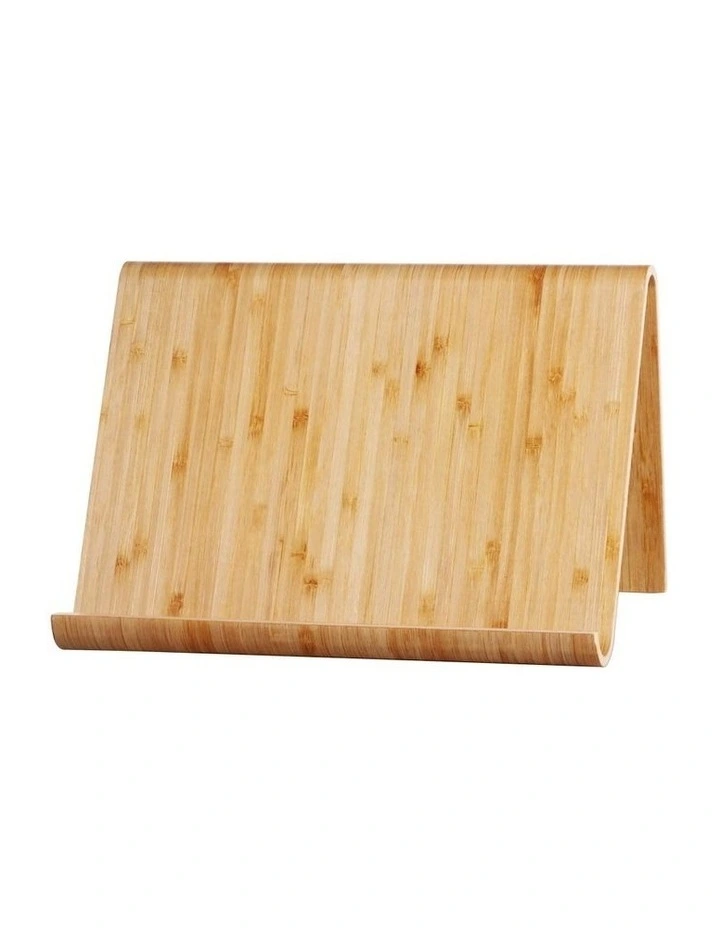 Kitchen Cook Book And Ipad/Tablet Stand 26x16x16cm in Natural Brown