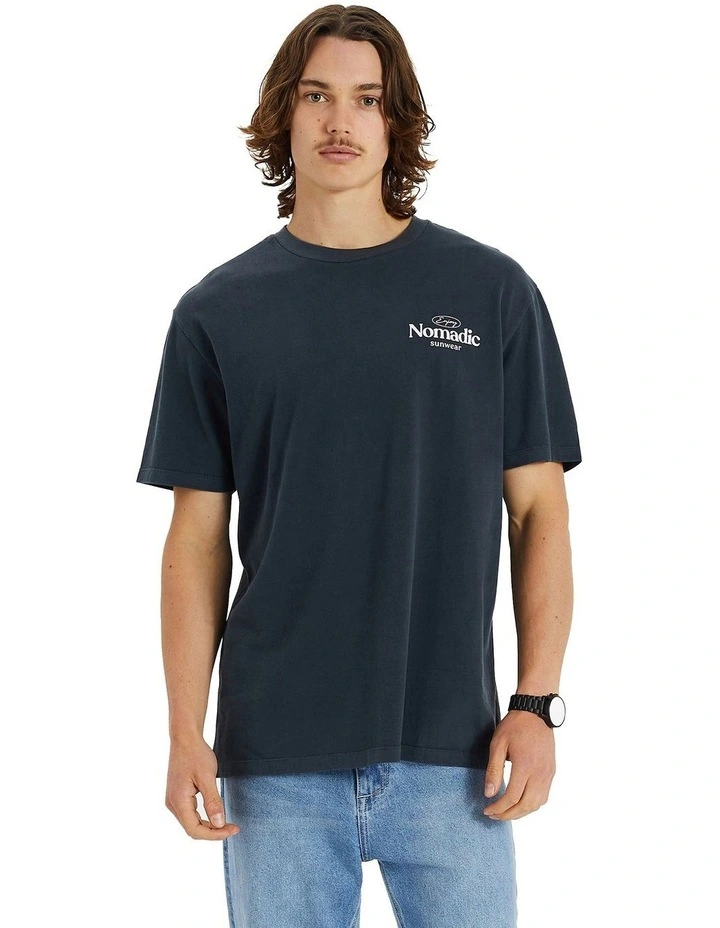 Mixer Relaxed Tee in Pigment Anthracite B