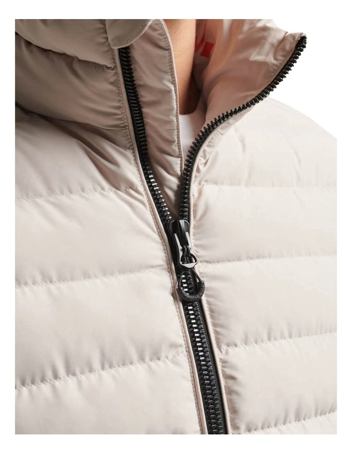 Fuji Print Padded Jacket in Chateau Grey