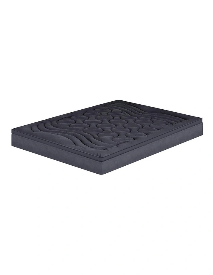 3-Zone Pillowtop Single Mattress Topper in Charcoal