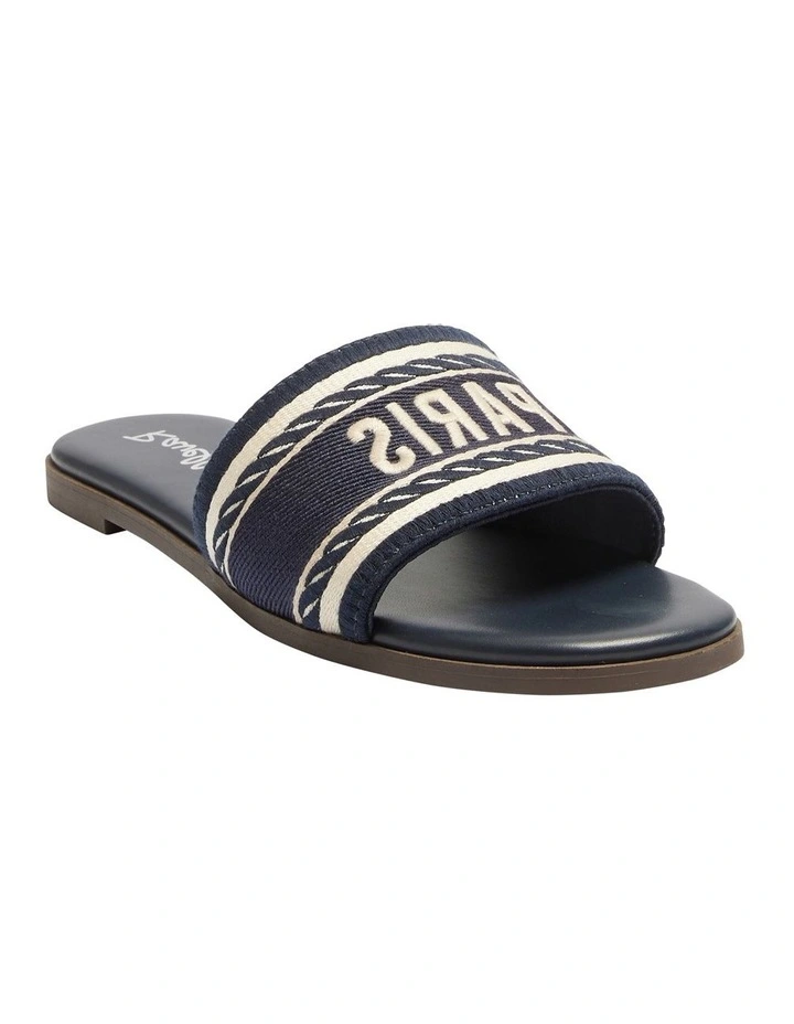 Resort Sandals in Navy Multi