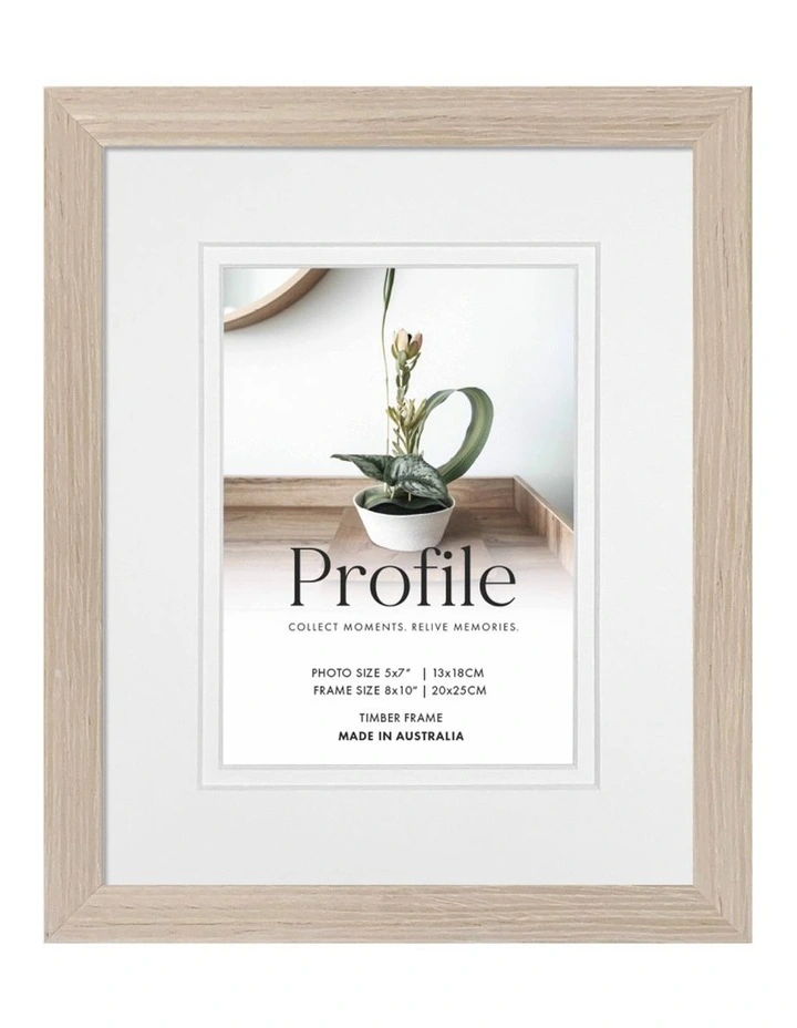 Australia Made Timber Photo Frame 8x10"/5x7" in Polar Birch