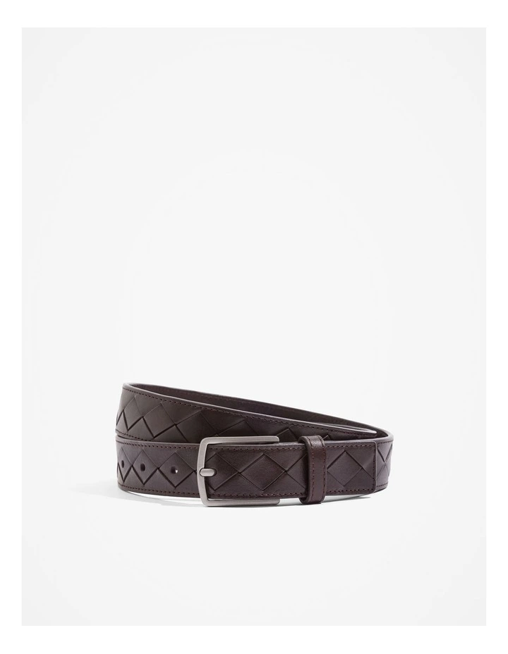 Urban Weave Belt in Chocolate