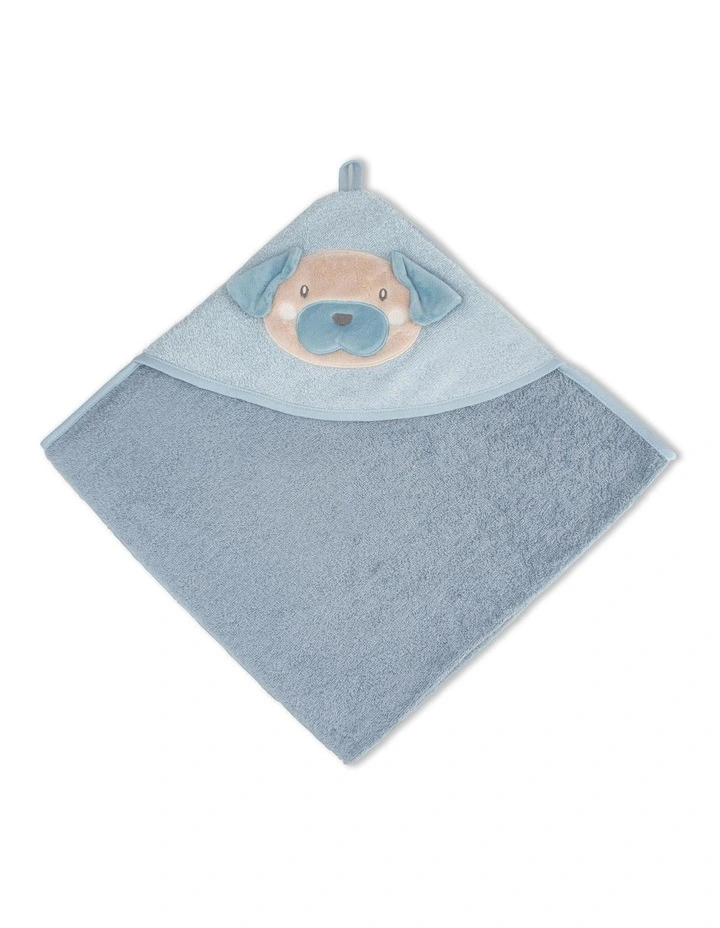 Character Barklife Dog Hooded Towel in Blue