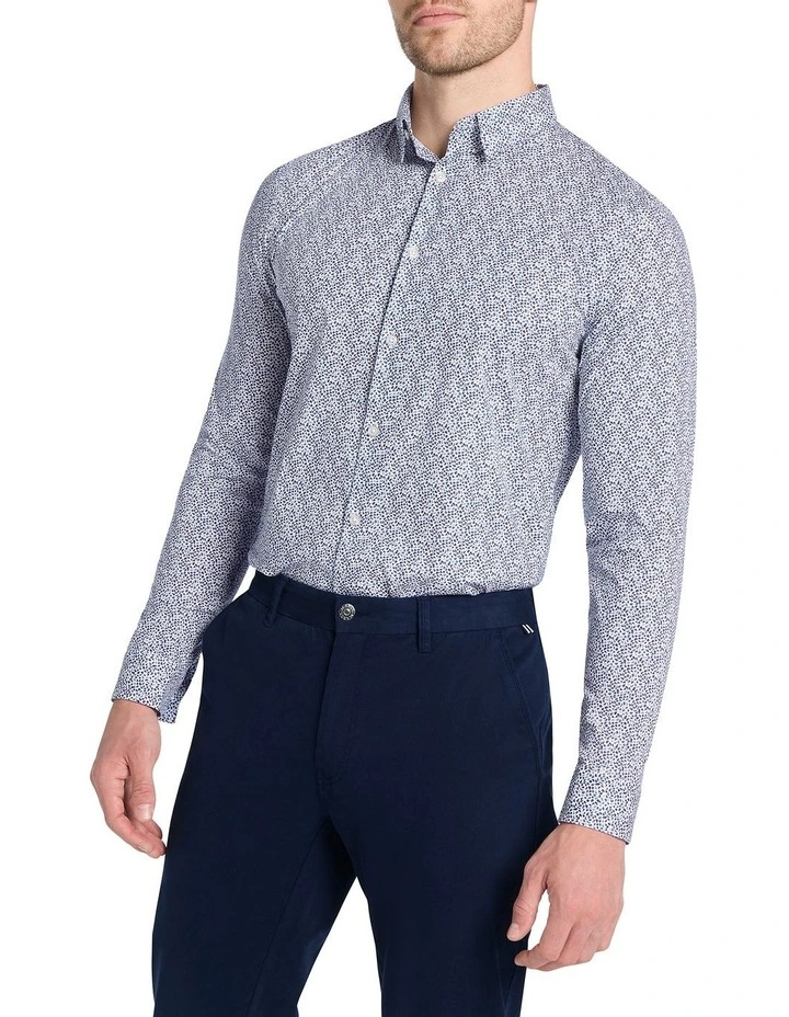 Blue You Are Long Sleeve Shirt in Blue Multi