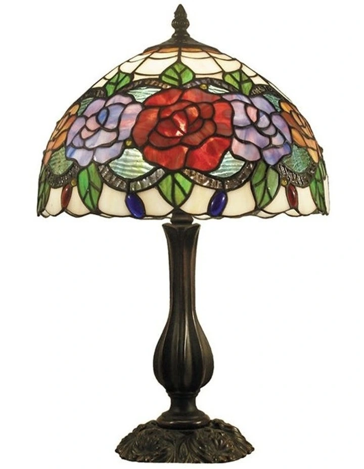 Table Lamp Red Rose