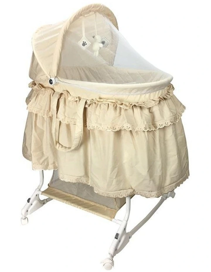 Deluxe Rocking Bassinet Beige