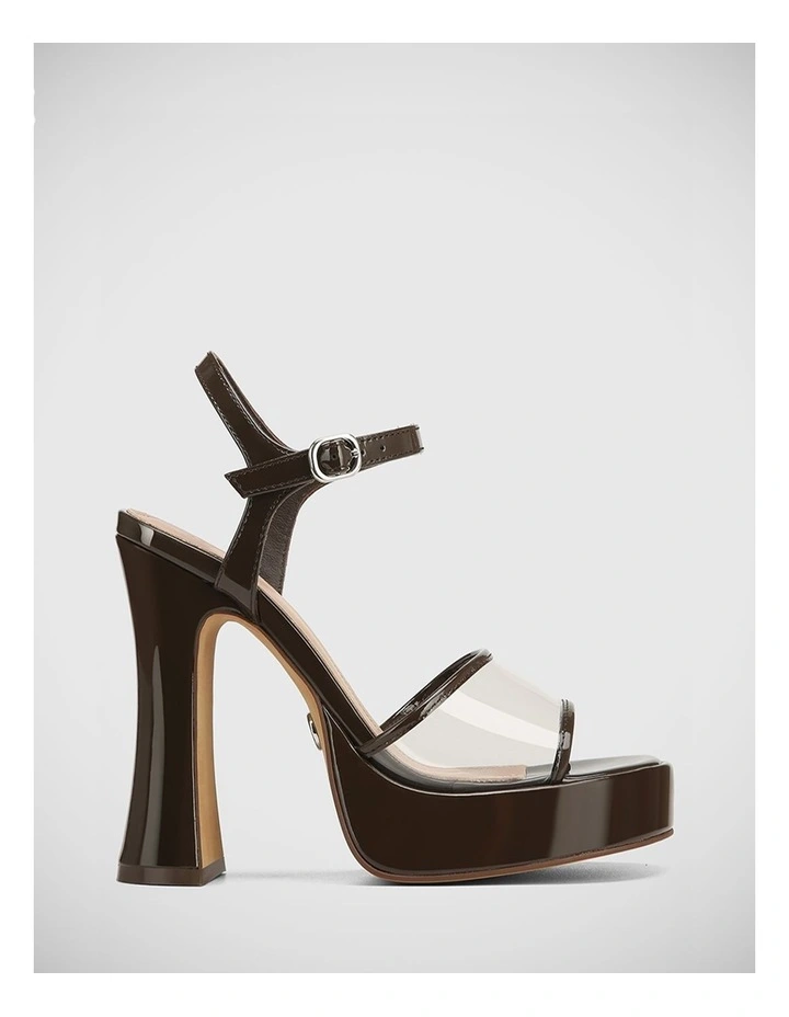 Yaslina Leather Sandal in Espresso