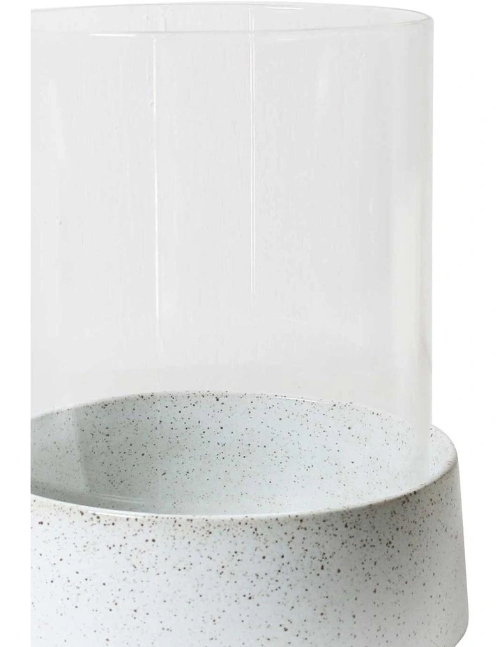 Portsea Chimney Large 30.5cm in White Speckle