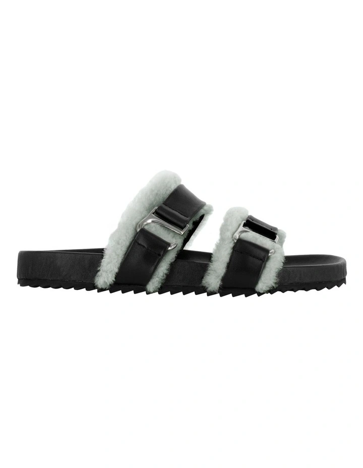 Dalley Flat Sandals in Black