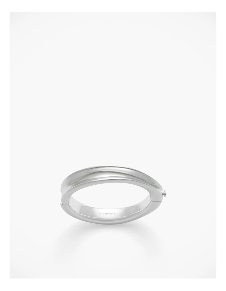Sculptural Bangle in Silver
