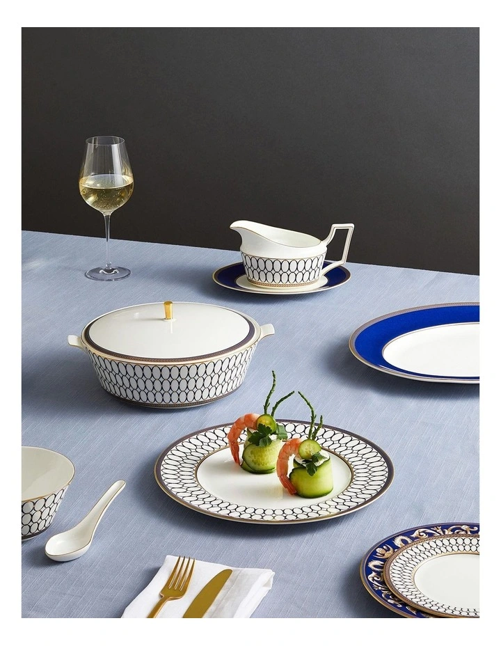Renaissance 3 Piece Set in White/Blue