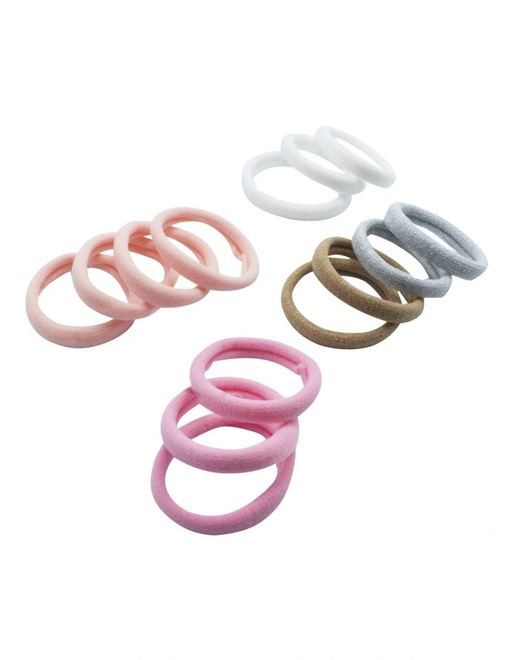 Nylon Hair Ties 14 Pack in Multi