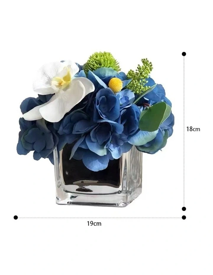 Dream Blue Artificial Hydrangea Floral Arrangement