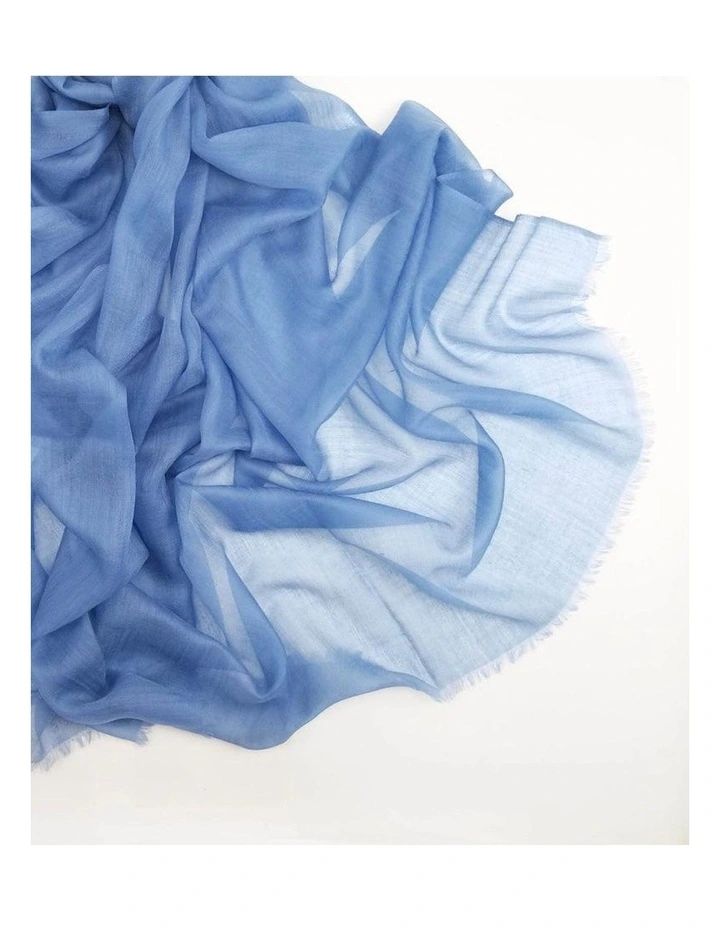 Cashmere Lightweight Shawl in Blue