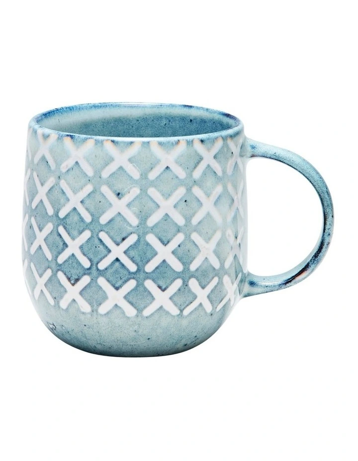 NAOKO Mug 380ml Cross Ocean Set of 6