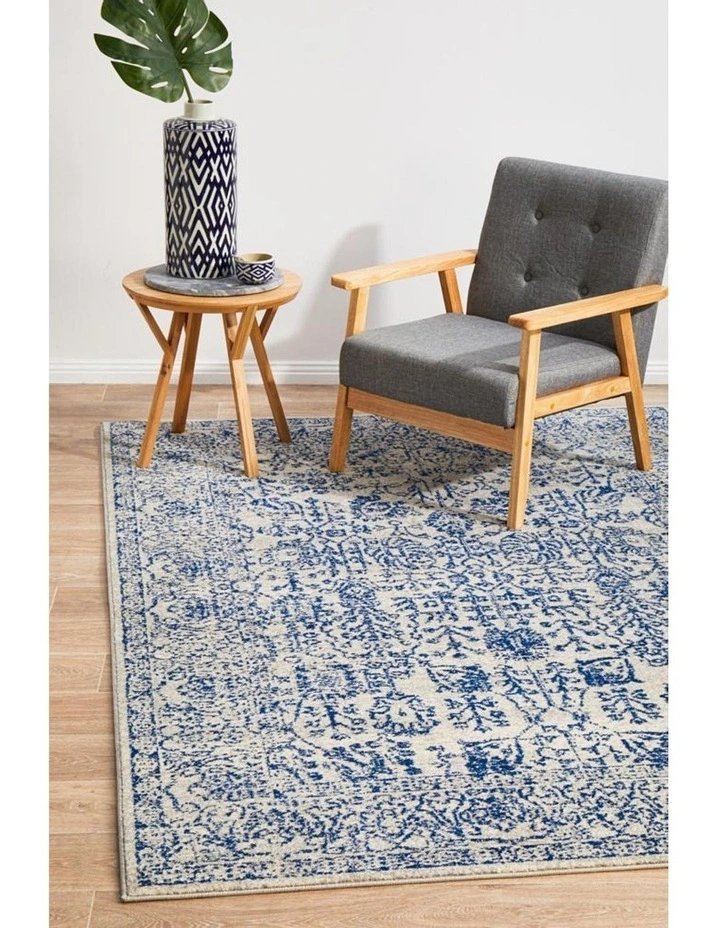 Evoke Frost Blue Transitional Rug