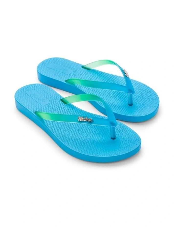 Melissa Sun Venice Flip Flop in Blue Clear