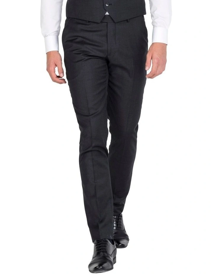 Pure Wool Suit Trouser in Charcoal