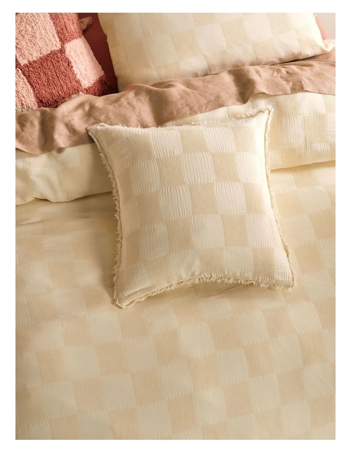 Capri Cushion in Pale Peach
