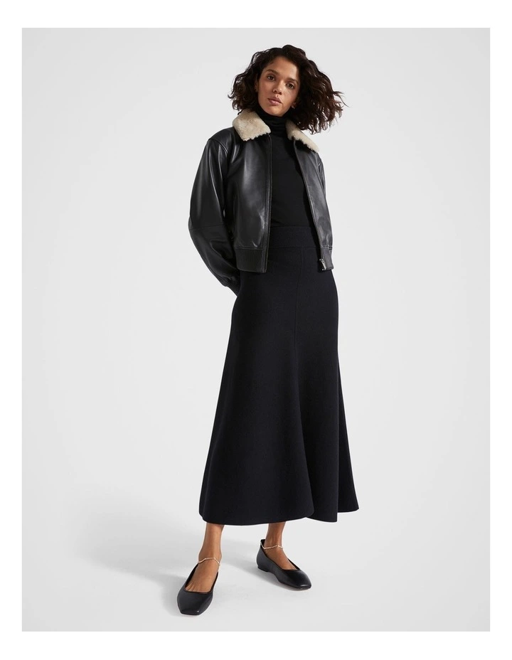 Michaela Chain Ballet Flat in Black