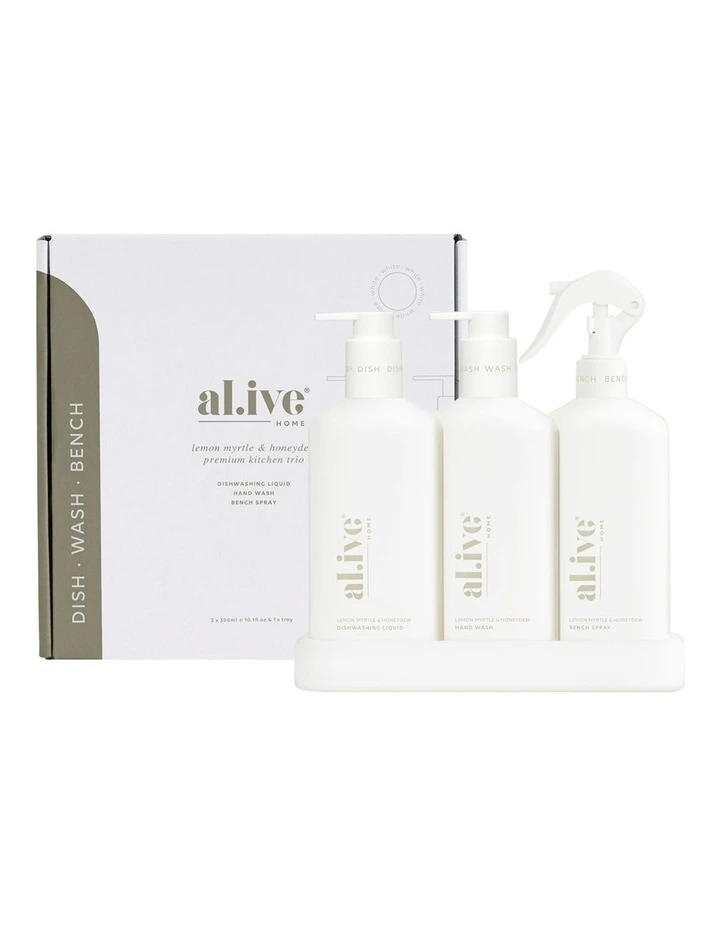 Lemon Myrtle and Honeydew Kitchen Trio Set