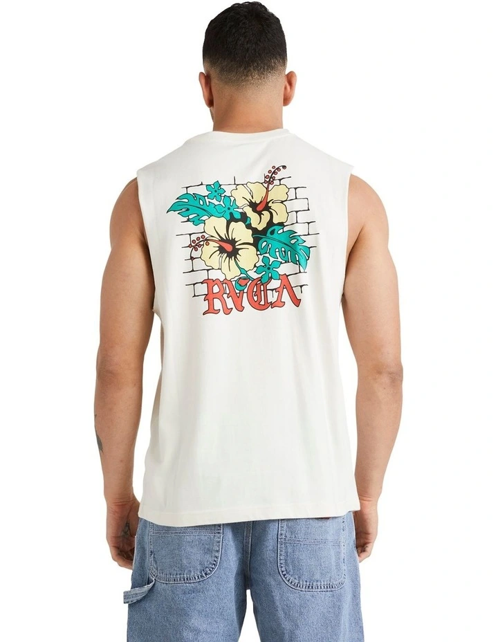 Floral Park Tank Top in Antique White