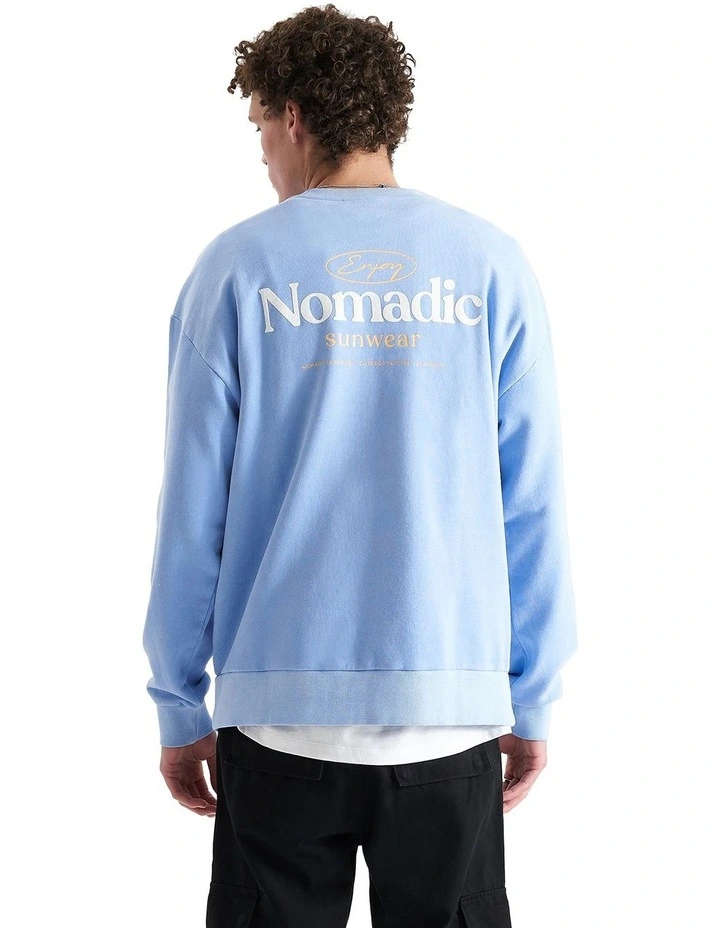 Valley Relaxed Sweater in Pigment Vista Blue