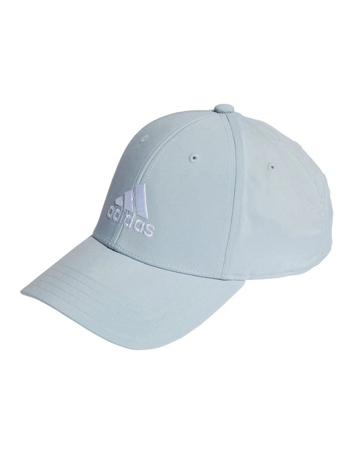 Embroidered Logo Lightweight Baseball Cap in Wonder Blue/White