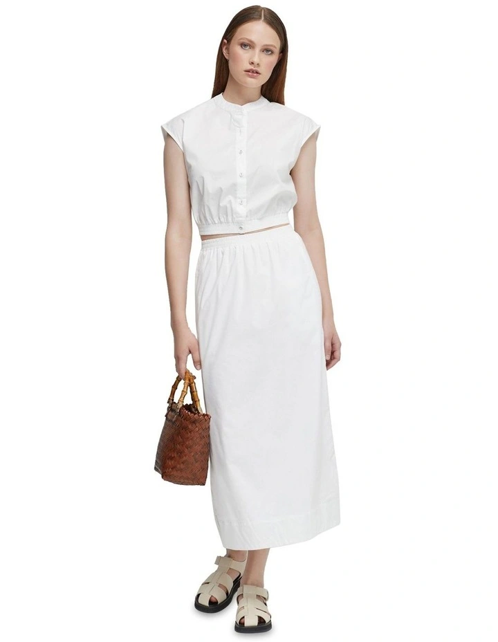 Gabriella Crop Top in White