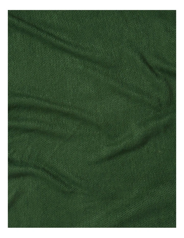 Opal Knit Scarf in Green