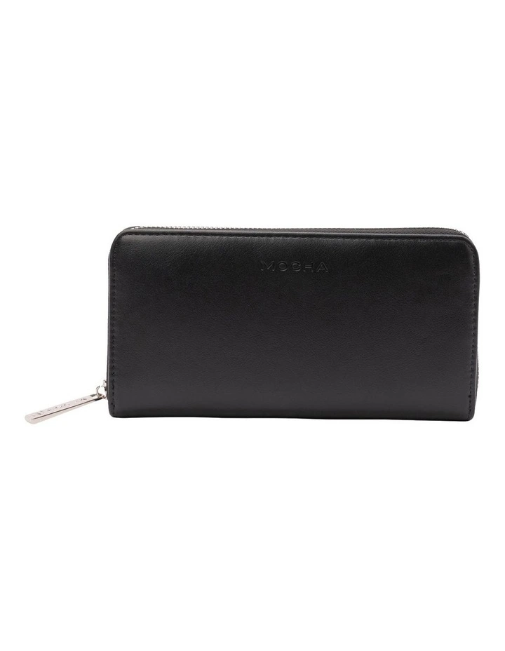Medina Long Wallet in Black/Sil