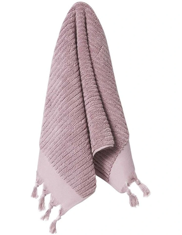 Paros Rib Bath Towel Set in Lilac