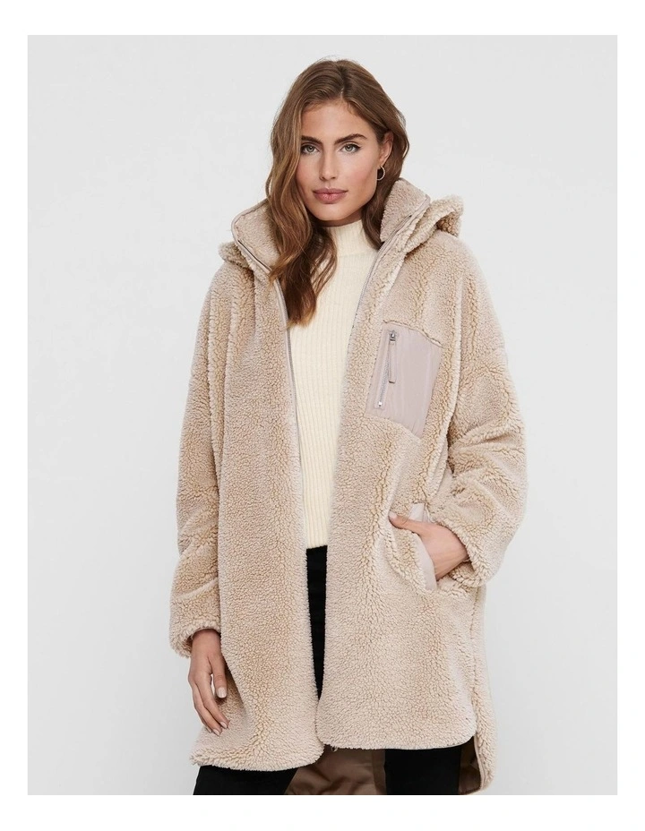 Sascha Sherpa Jacket in Cuban Sand