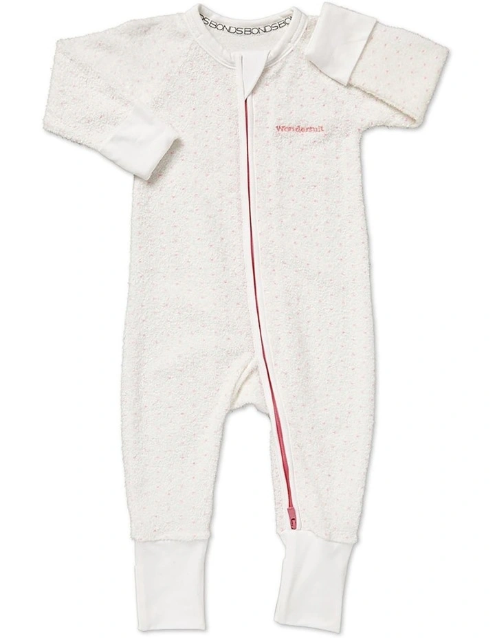 Poodelette Zip Wondersuit in White