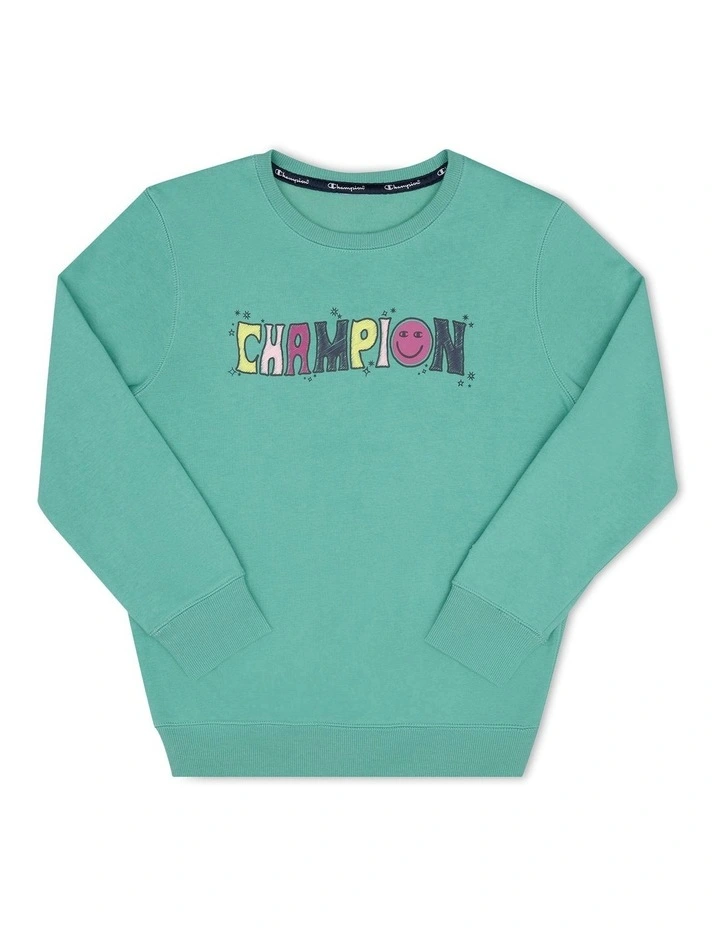 Sporty Crew Sweatshirt in Print